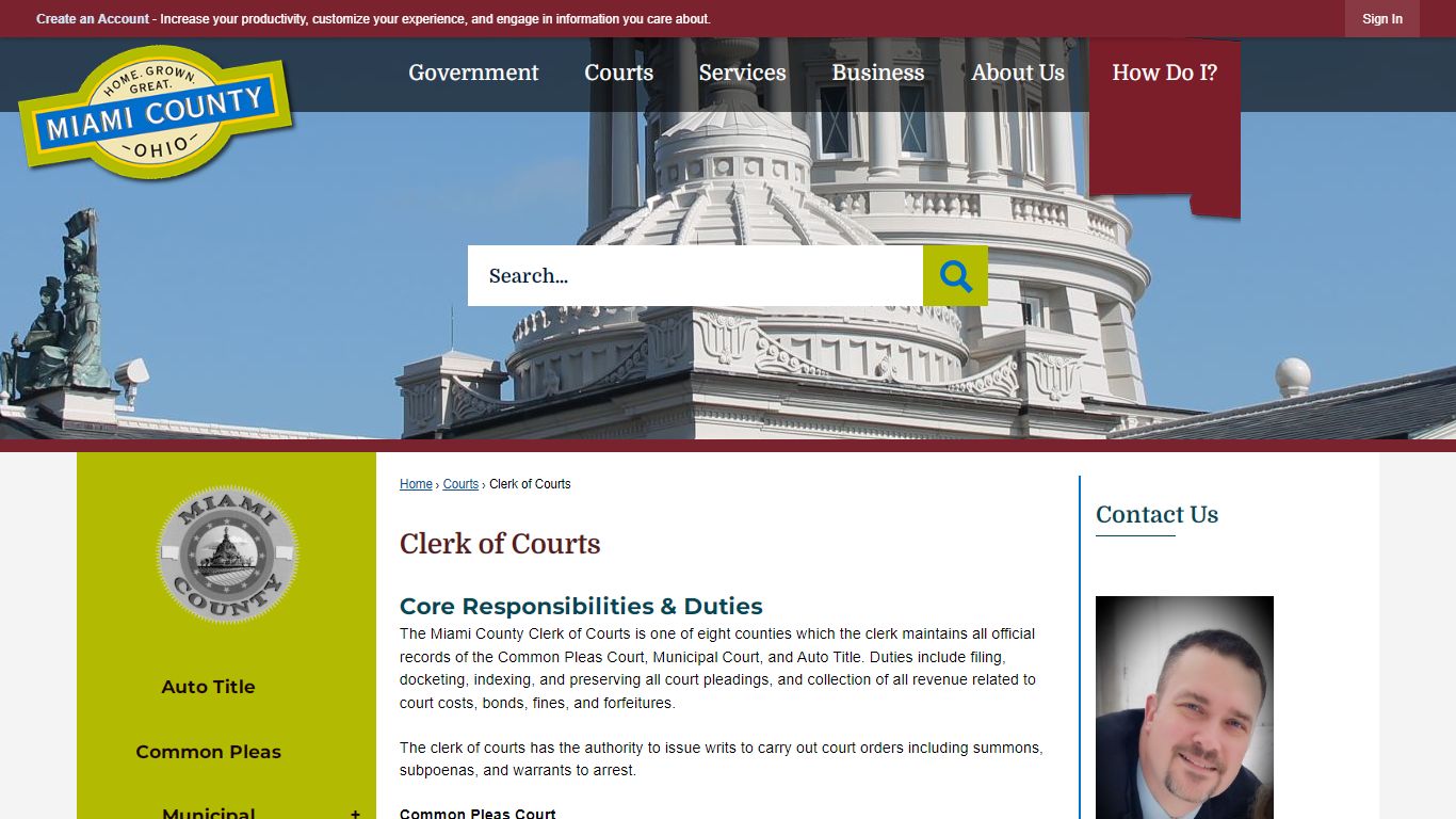 Clerk of Courts | Miami County, OH - Official Website